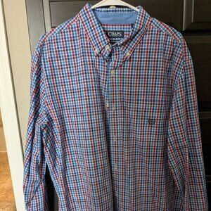 Men's Chaps Casual Button Up Shirt XL
